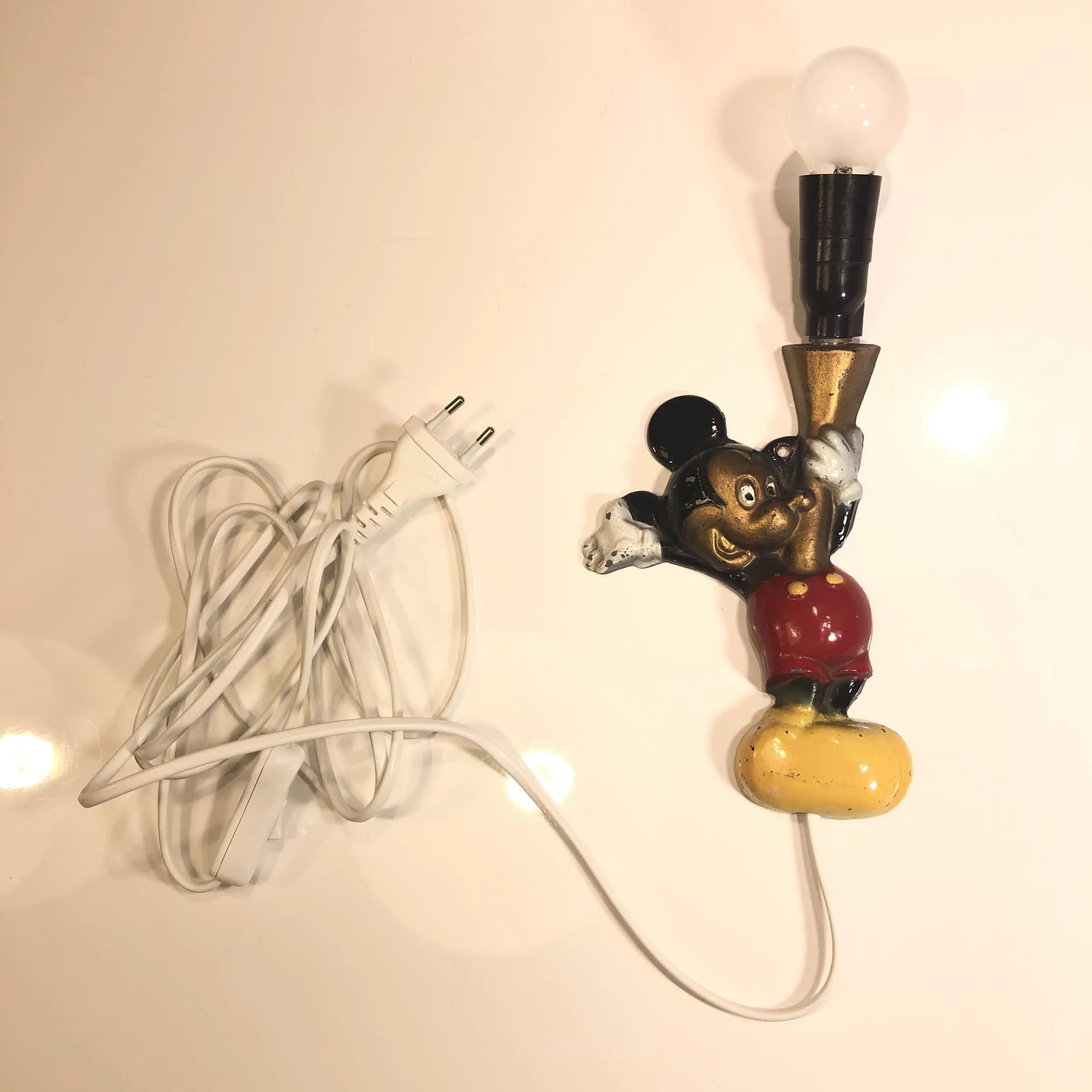 Kinkiet Myszka Miki, multikolor, metal, Niemcy, lata 60. - 22799