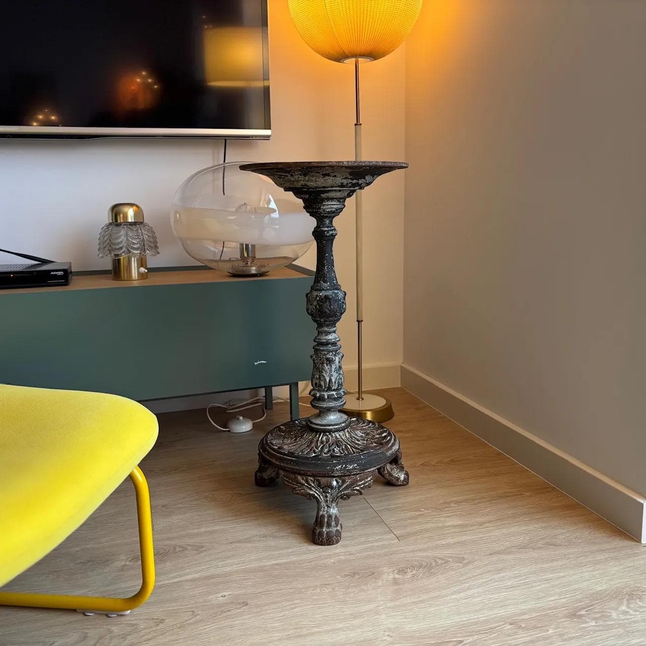 Podstawa stolika Art Nouveau, żeliwo czarne, Niemcy, początek XX w. - 22788