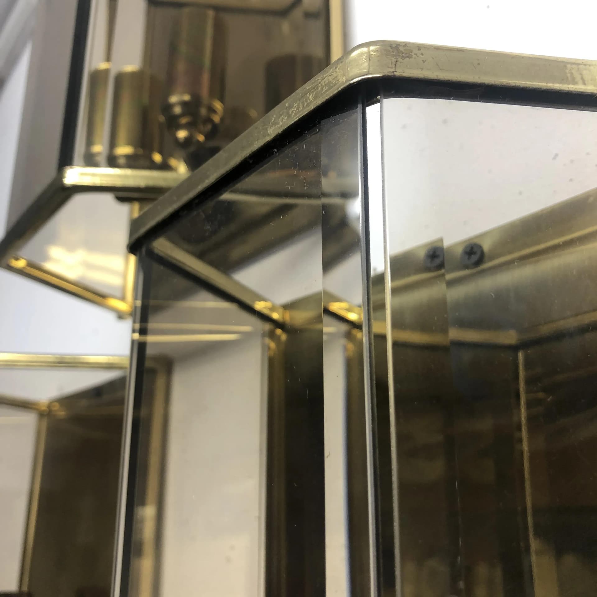 Para kinkietów Art Deco, mosiądz złoty, Holtkötter, Niemcy, lata 70. - 22780