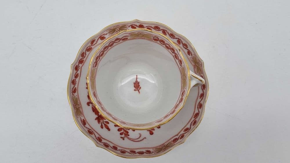 Filiżanka ze spodkiem, Art Deco, biała porcelana, Miśnia, Niemcy, lata 30. - 308455