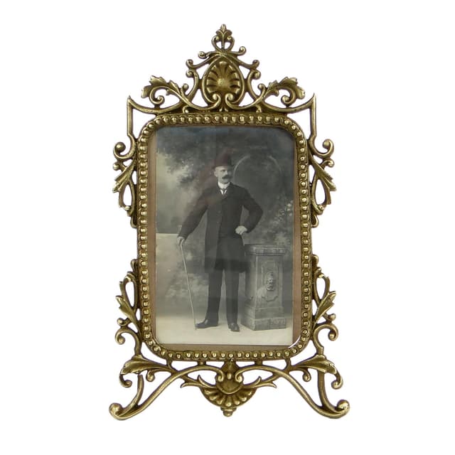 Picture frame Rococo, golden bronze, Austria, 19th c. - DIMENSION