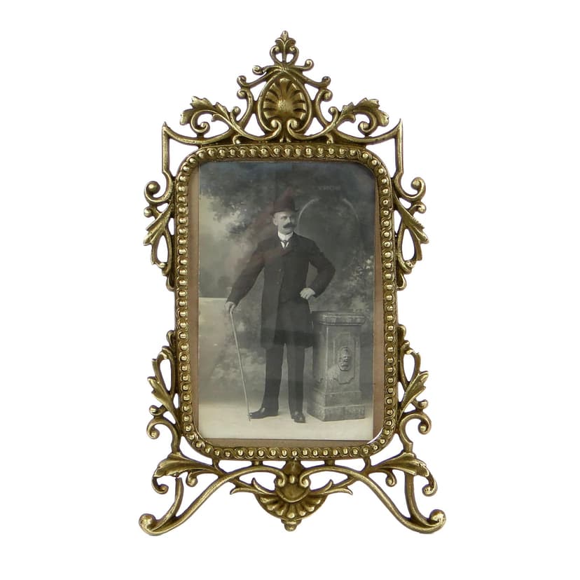 Picture frame Rococo, golden bronze, Austria, 19th c.