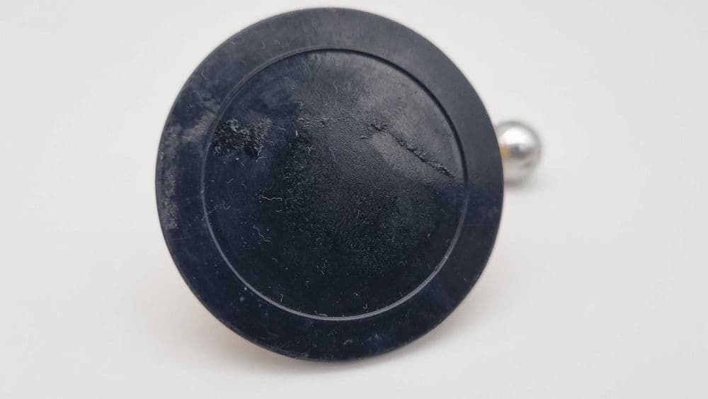 Desk Ornament Space Age, gold metal, silver metal, black plastic, USSR, 1960s. - 308373