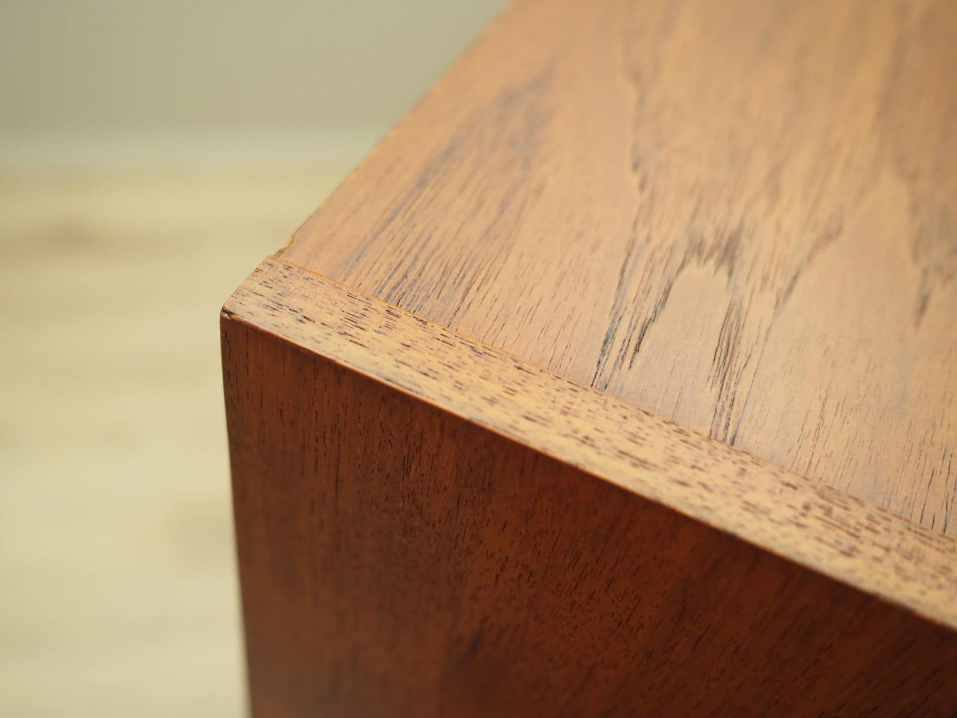 Biblioteczka, teak brązowy, drewno czarne, Dania, lata 70. - 23056