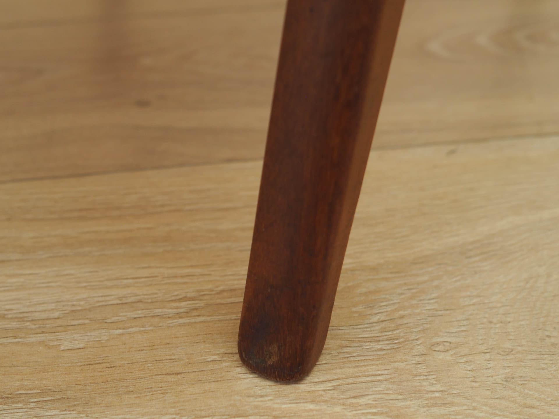 Fotel, musztardowy żółty, tkanina, teak, Dania, lata 60. - 308737