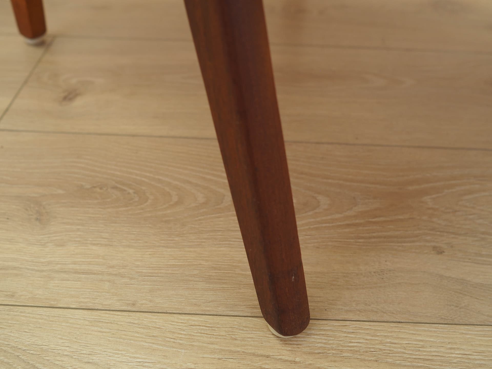 Fotel, oliwkowa zieleń, tkanina, teak, Dania, lata 60. - 308784
