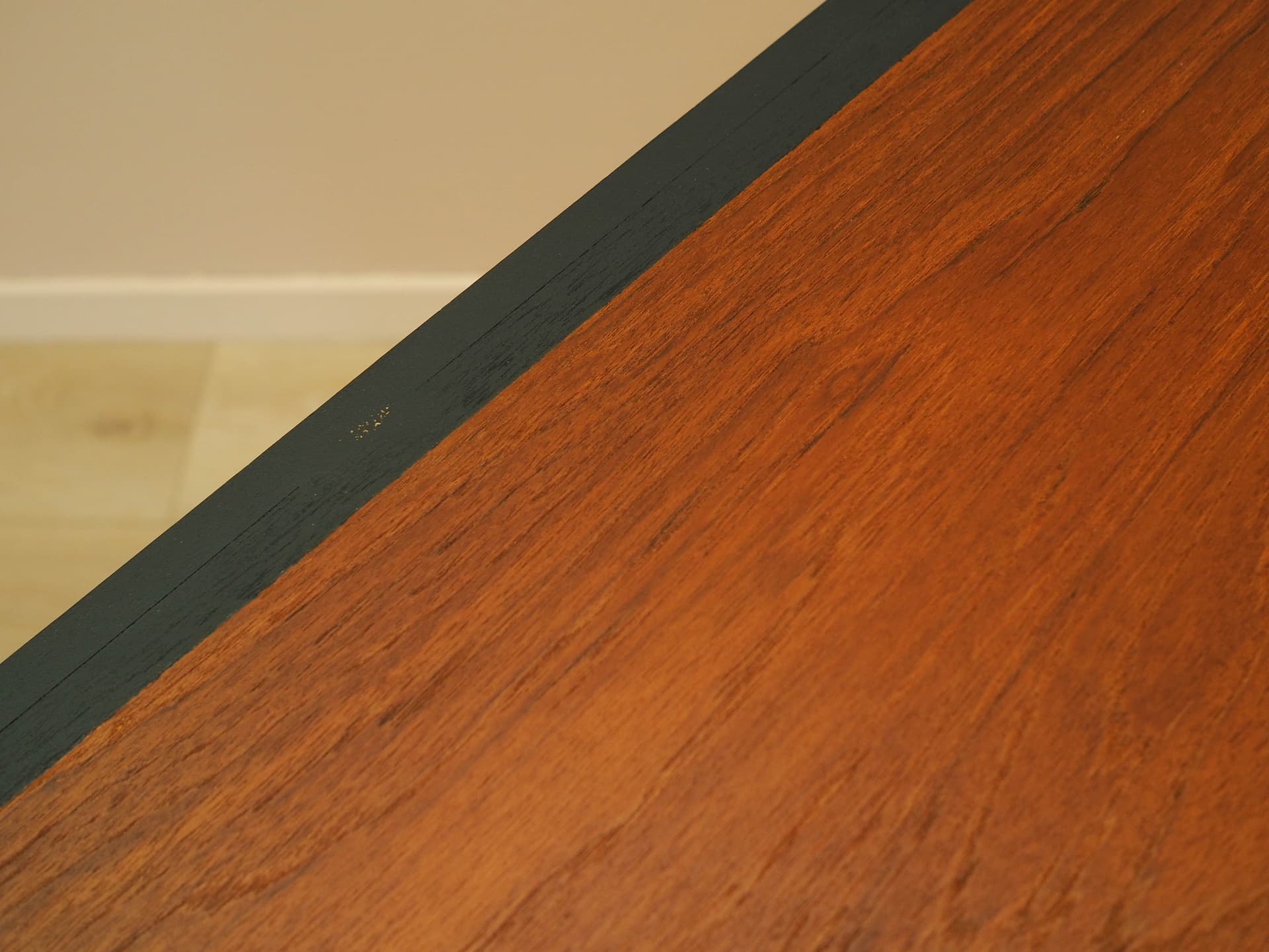 Sideboard, brown teak, black wood, Denmark, 1970s. - 308800