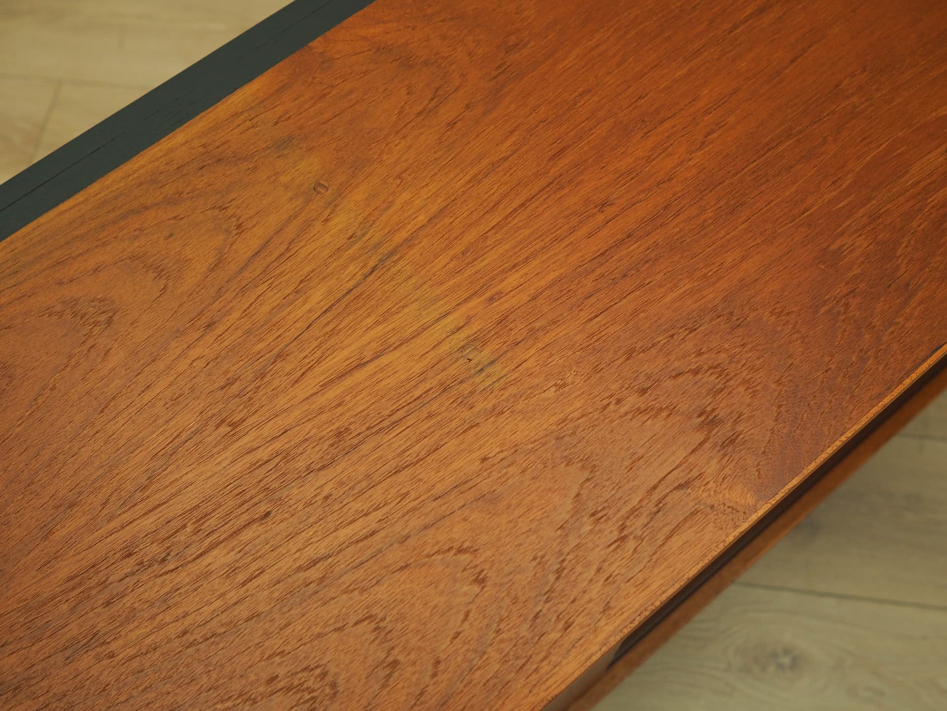 Sideboard, brown teak, black wood, Denmark, 1970s. - 308798