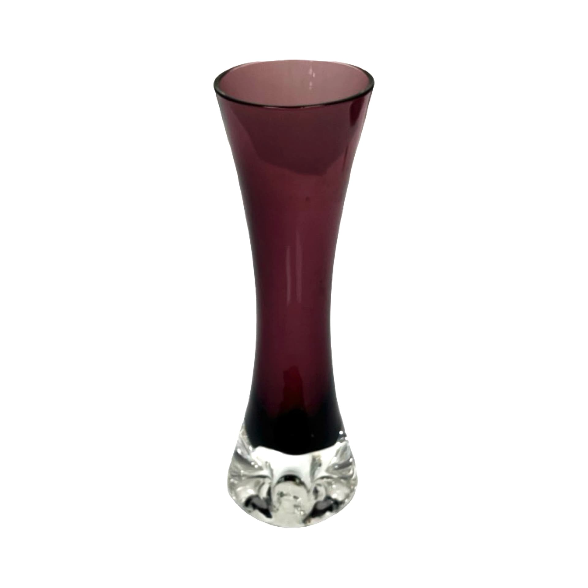 Vase Lord Nelson, burgundy, crystal, Ingrid Glashütte, Germany, 1960s. - 308857
