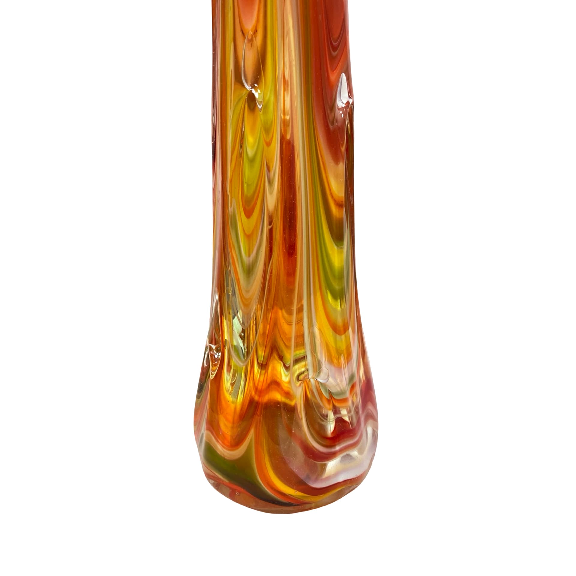 Vase Sękacz, multicolor soda glass, Ząbkowice, Poland, 1970s - 312922