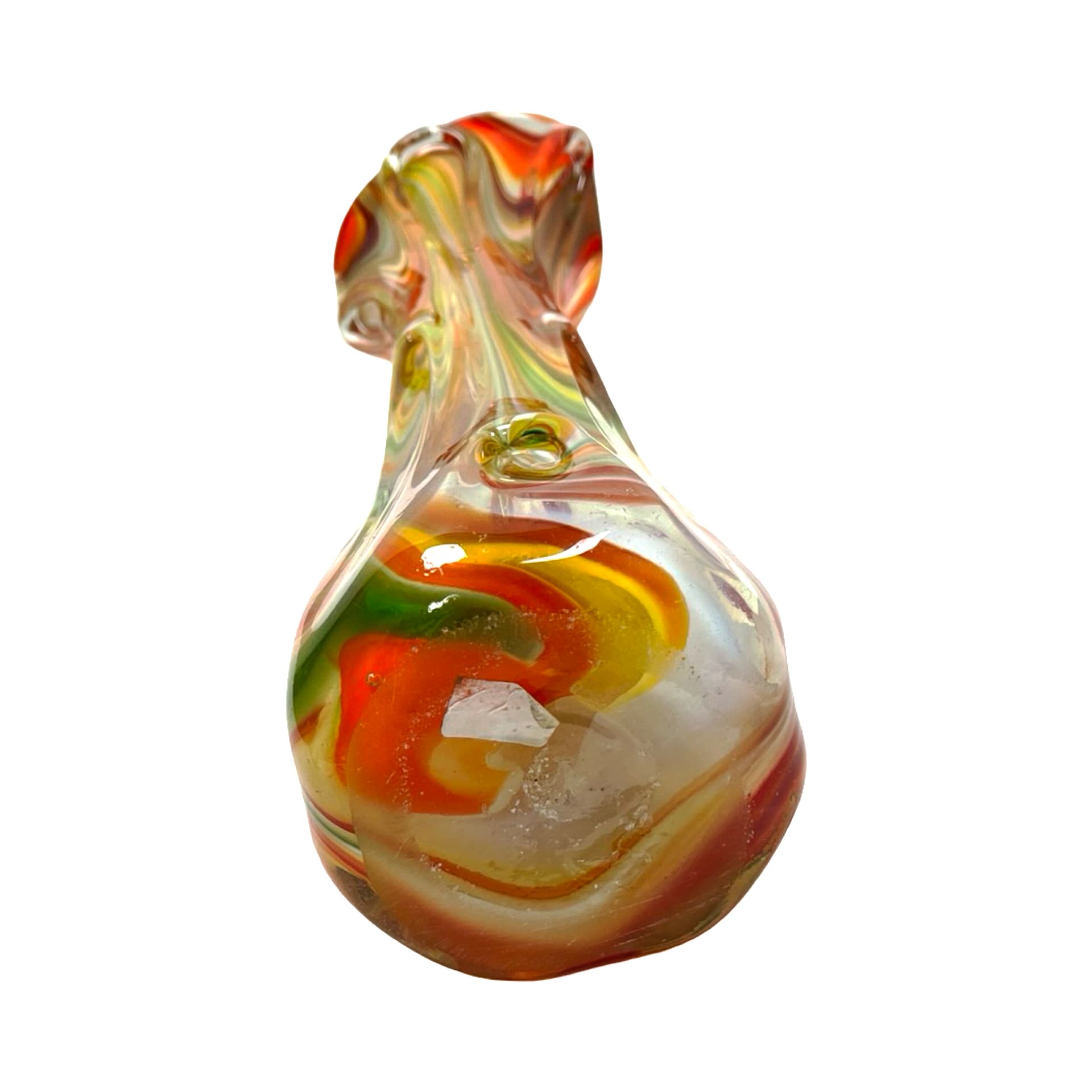 Vase Sękacz, multicolor soda glass, Ząbkowice, Poland, 1970s - 312917