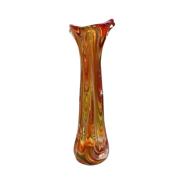 Vase Sękacz, multicolor soda glass, Ząbkowice, Poland, 1970s - DIMENSION