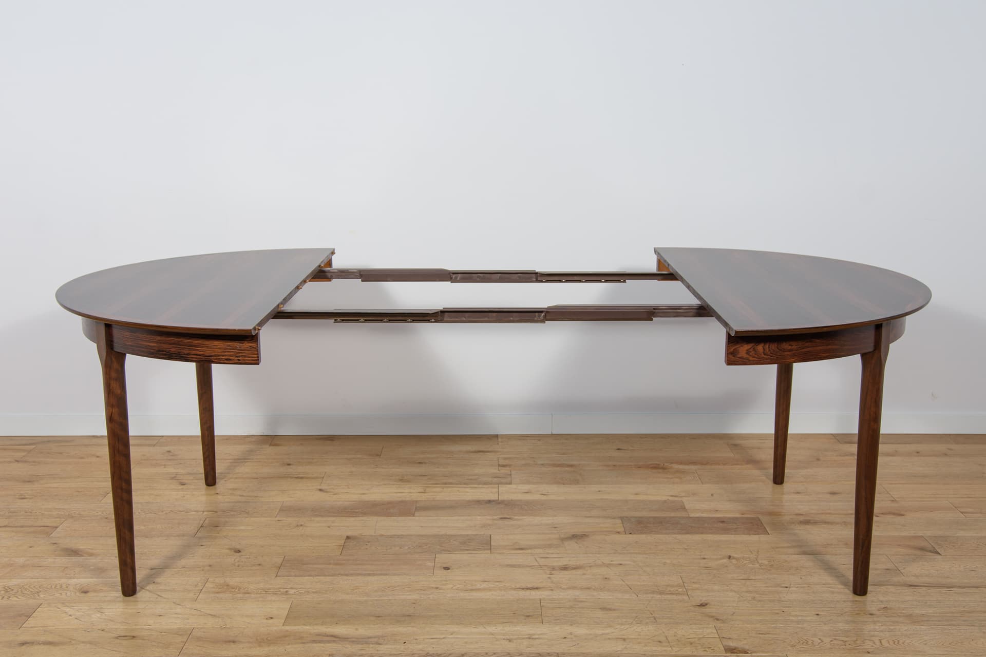 Extendable dining table, brown rosewood, Denmark, 1960s. - 308943