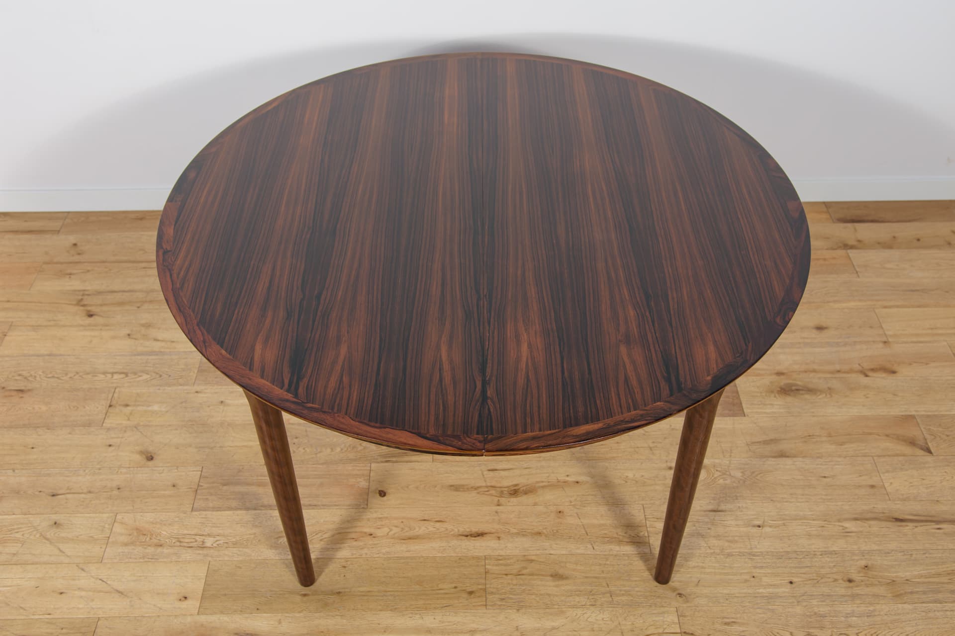 Extendable dining table, brown rosewood, Denmark, 1960s. - 308941