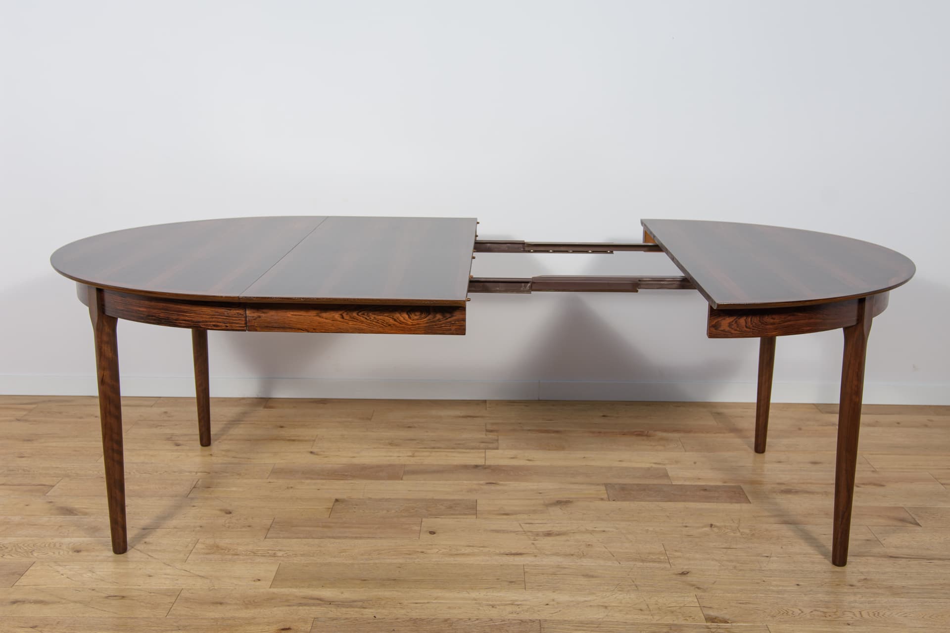 Extendable dining table, brown rosewood, Denmark, 1960s. - 308944