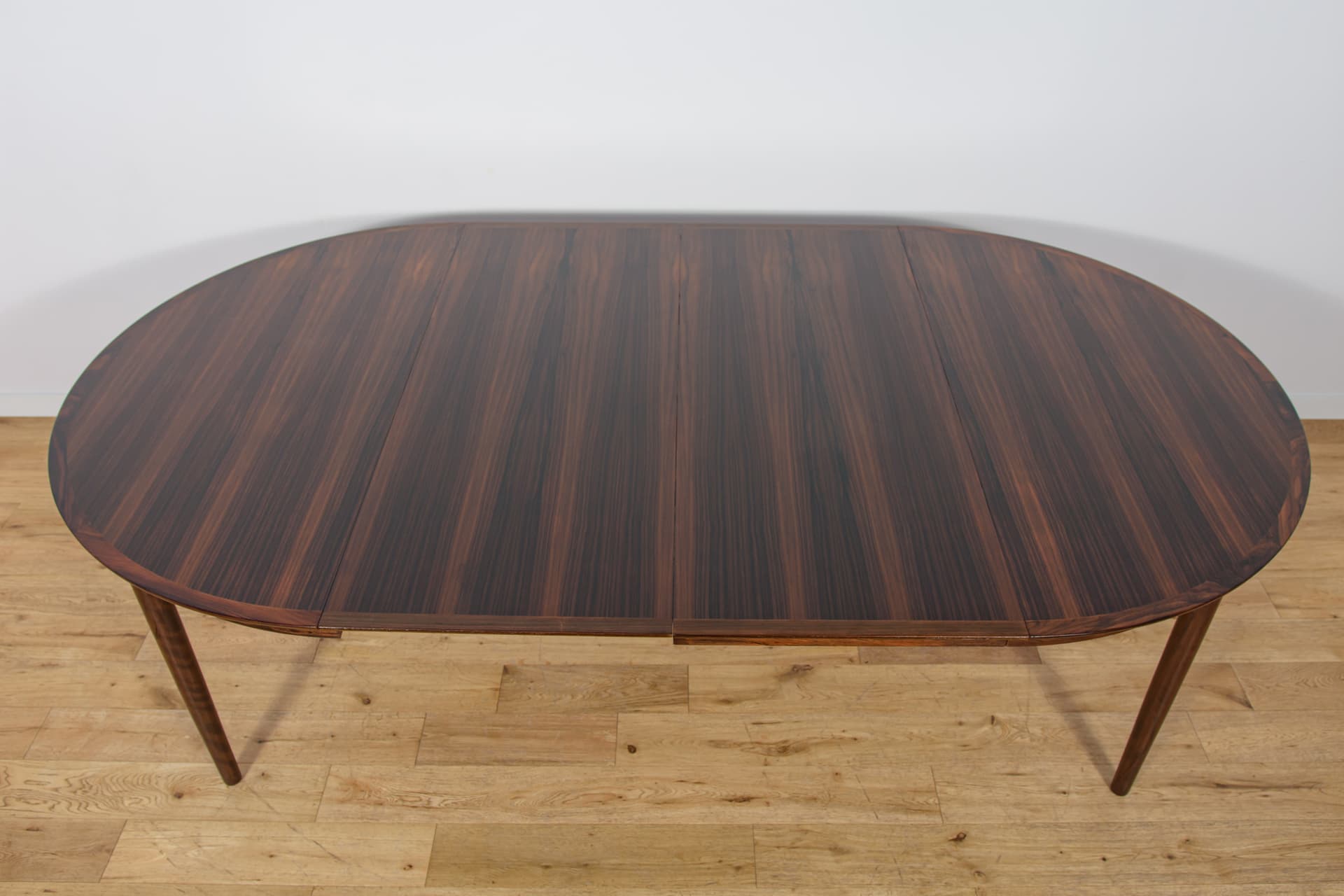 Extendable dining table, brown rosewood, Denmark, 1960s. - 308946