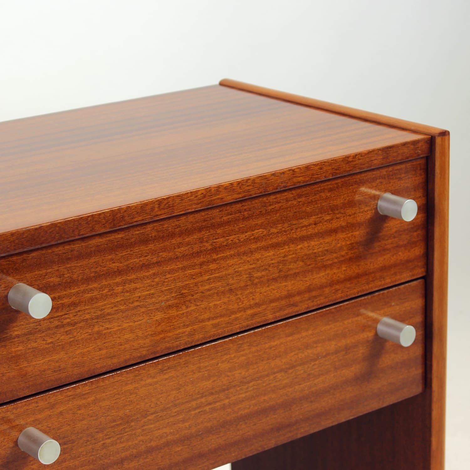 Set of Two Nightstands Femina, brown mahogany, Czechoslovakia, 1970s - 308990
