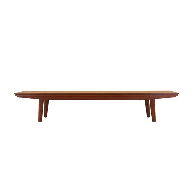 Lowboard, brown teak, Denmark, 1970s. - DIMENSION