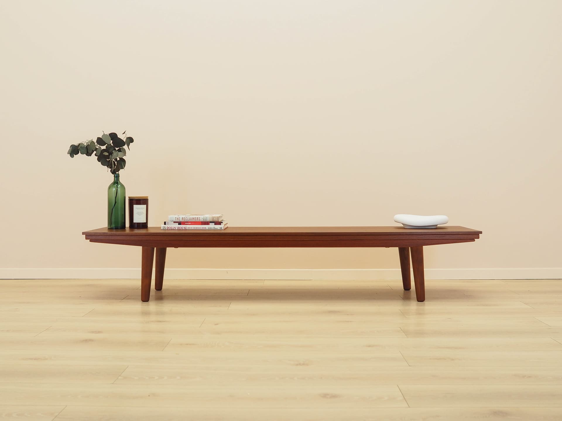 Lowboard, brown teak, Denmark, 1970s. - 309073