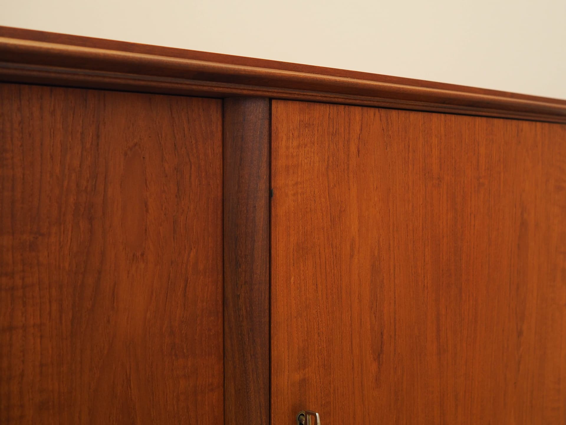 Sideboard, brown teak, black wood, Denmark, 1970s. - 309092