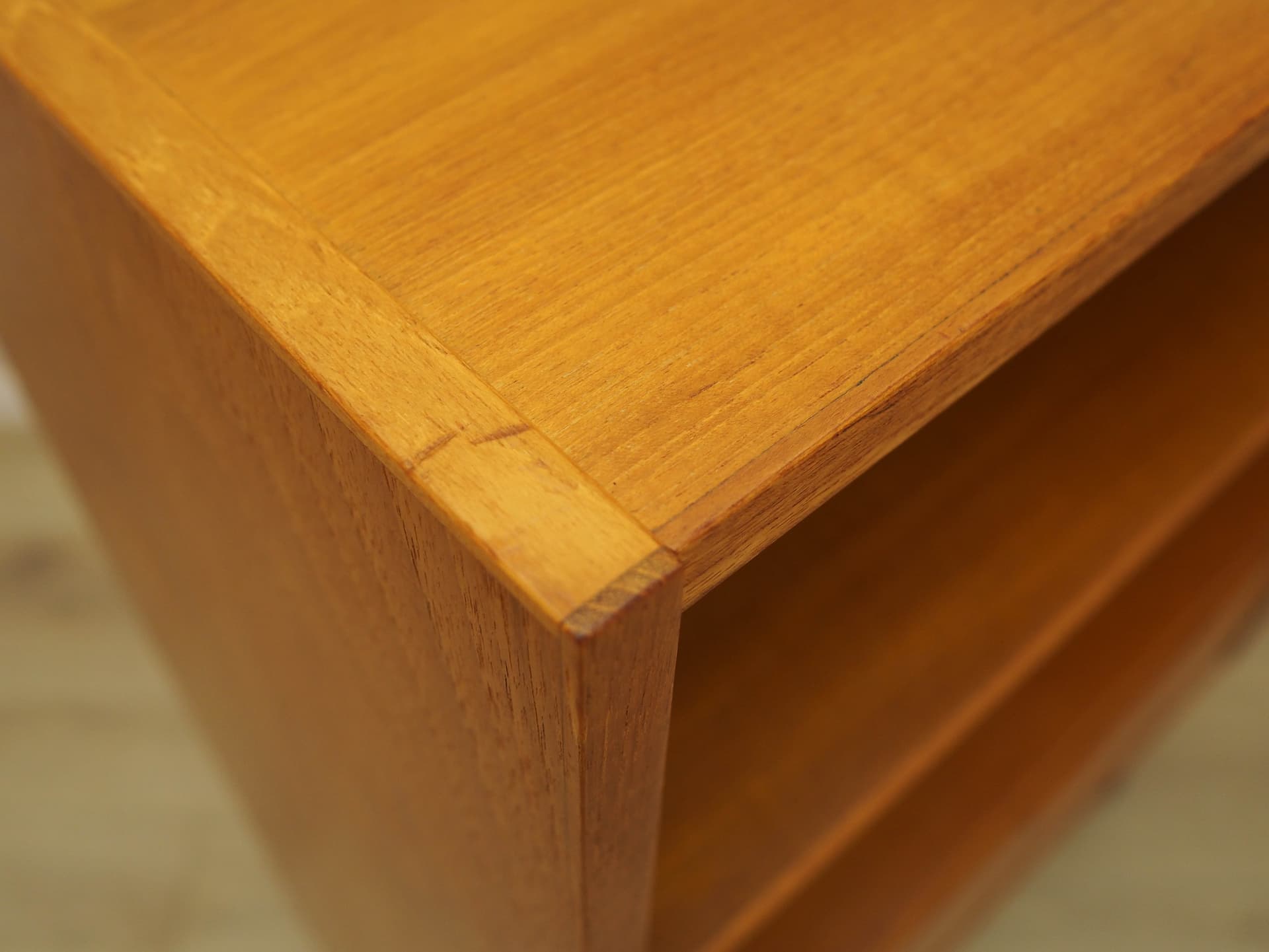 Bookcase, brown teak, black wood, Denmark, 1970s. - 309104