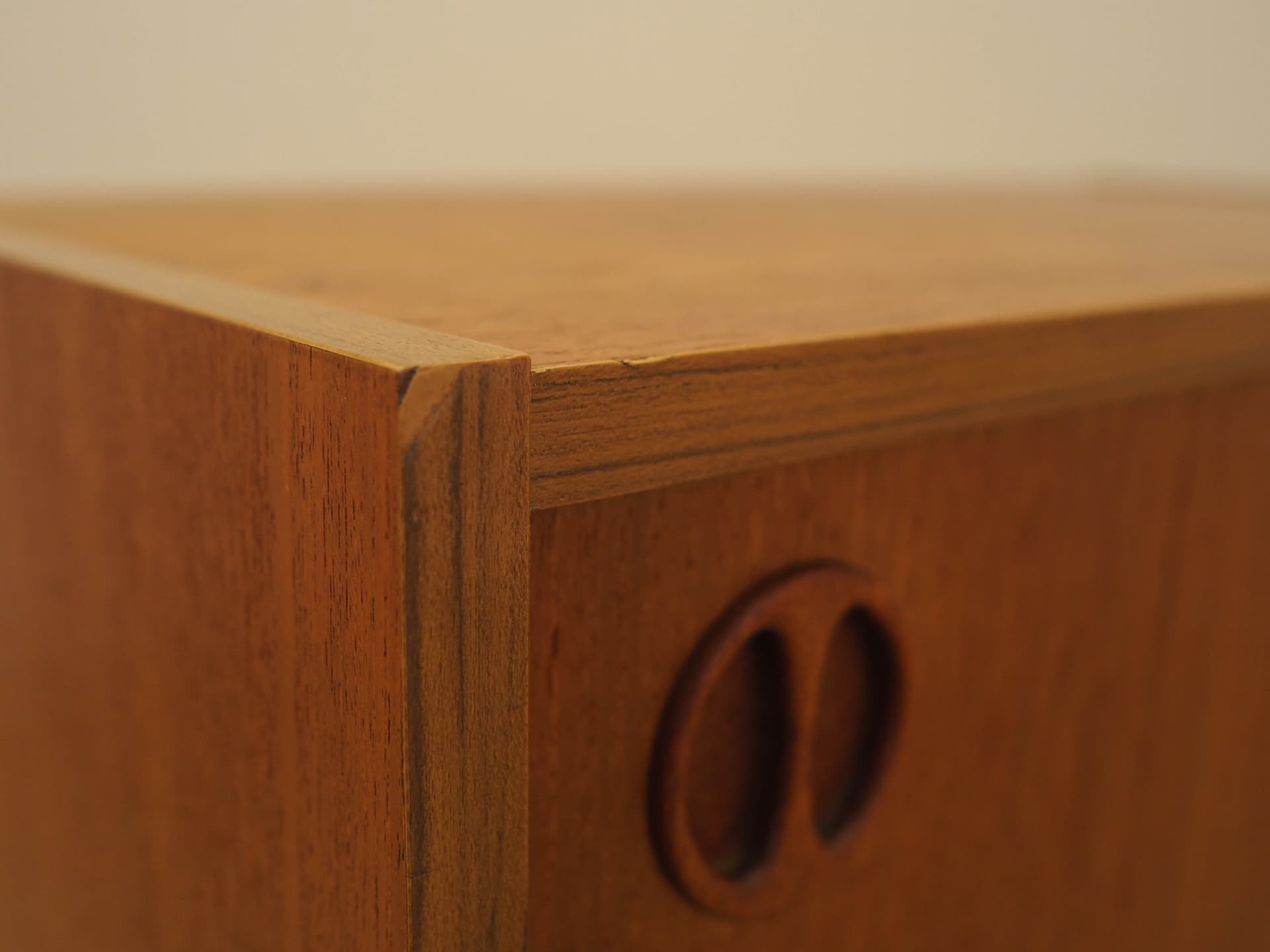 Cabinet, brown teak, Denmark, 1970s. - 309120