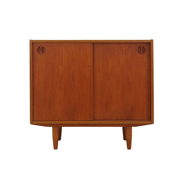 Cabinet, brown teak, Denmark, 1970s. - DIMENSION