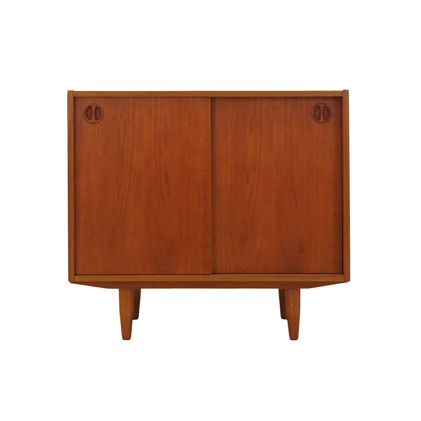 Cabinet, brown teak, Denmark, 1970s.