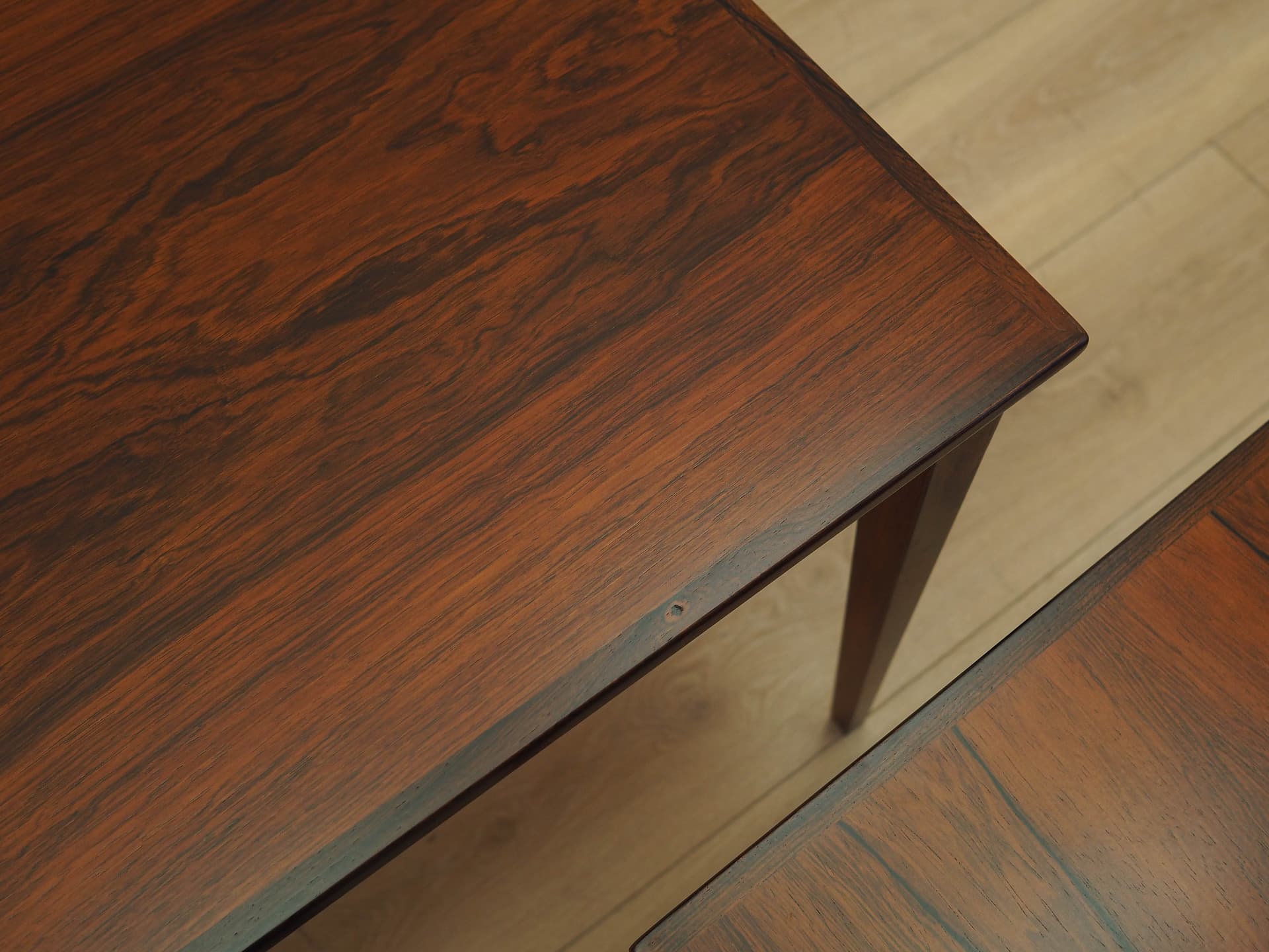 Set of Three Side Tables, brown rosewood, Denmark, 1960s. - 309146