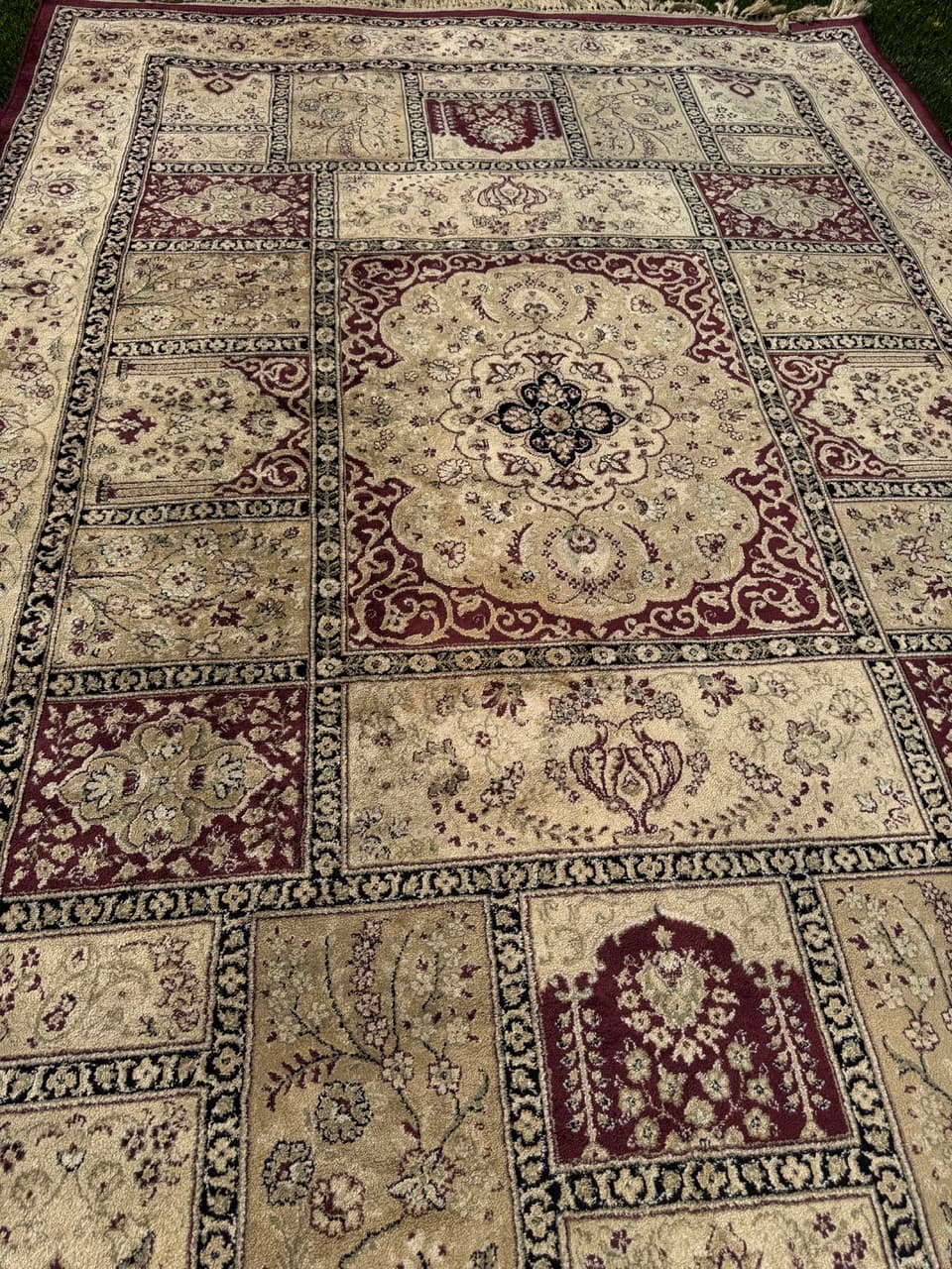 Rug Beluchi 290x200 cm, beige, viscose, Belgium - 309231