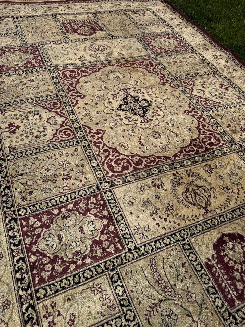 Rug Beluchi 290x200 cm, beige, viscose, Belgium - 309227
