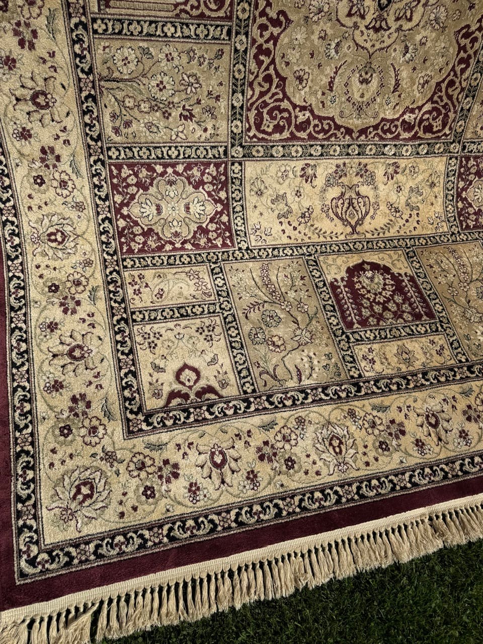 Rug Beluchi 290x200 cm, beige, viscose, Belgium - 309221