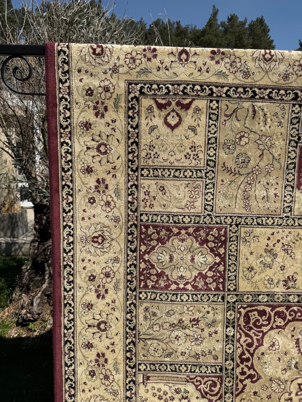 Rug Beluchi 290x200 cm, beige, viscose, Belgium - 309233