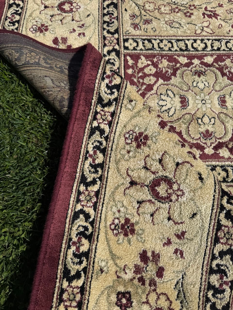 Rug Beluchi 290x200 cm, beige, viscose, Belgium - 309229