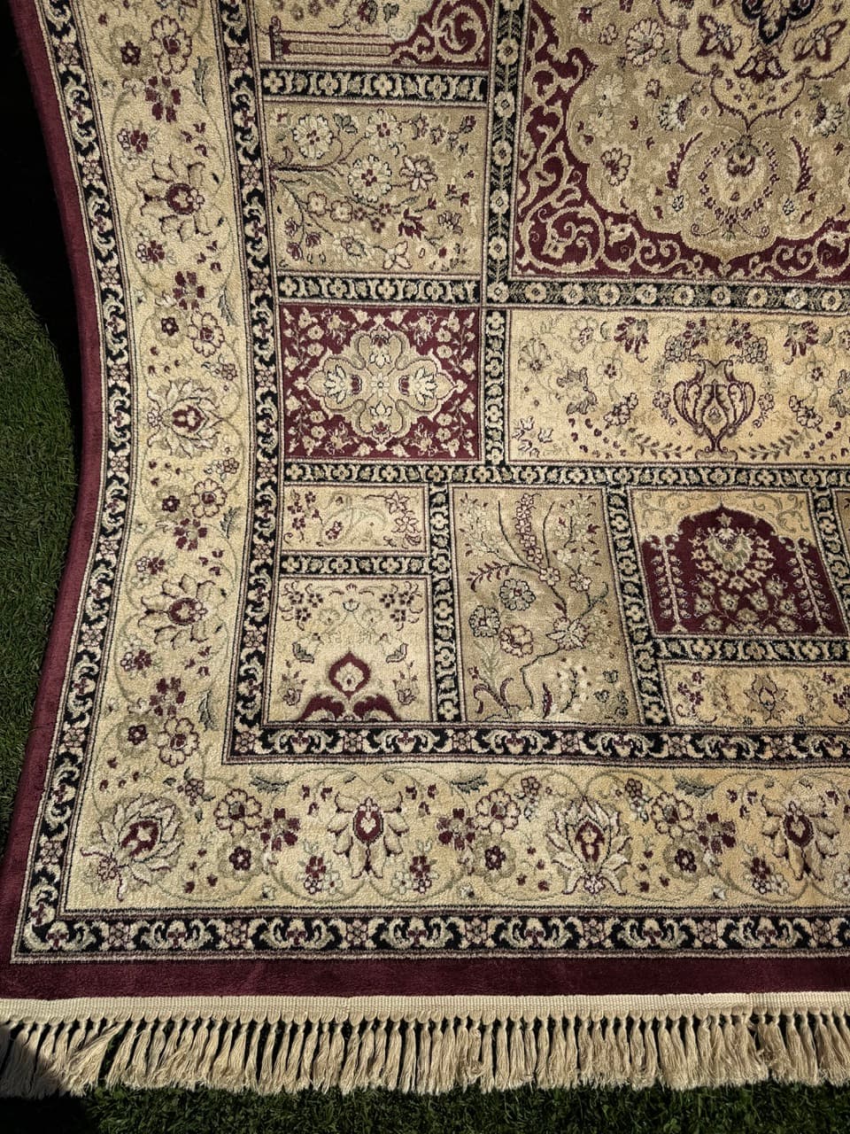 Rug Beluchi 290x200 cm, beige, viscose, Belgium - 309224