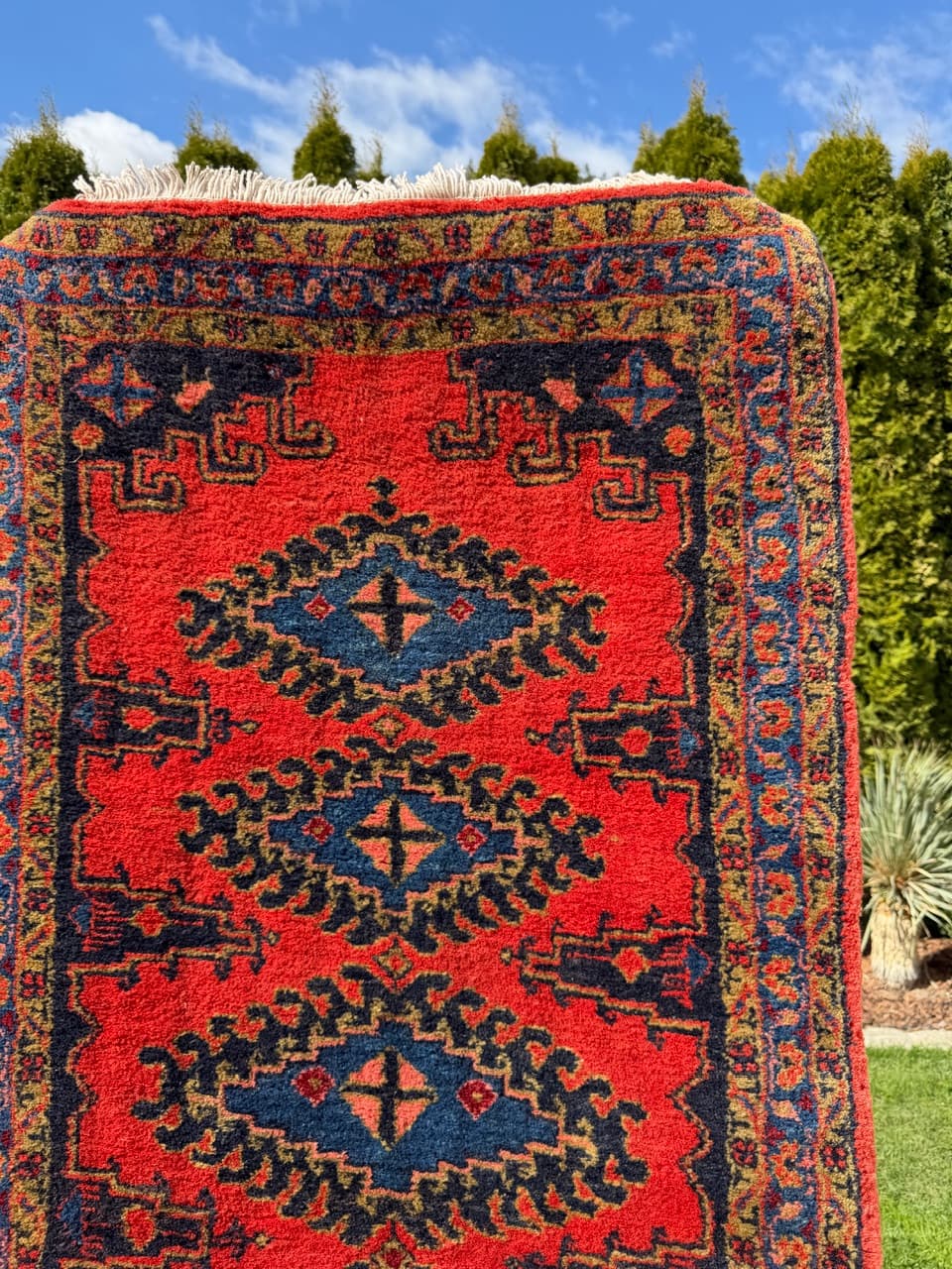 Runner Wiss 300x87 cm, red, wool, Iran, 1980s. - 309238