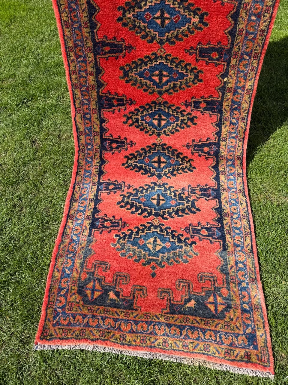 Runner Wiss 300x87 cm, red, wool, Iran, 1980s. - 309235