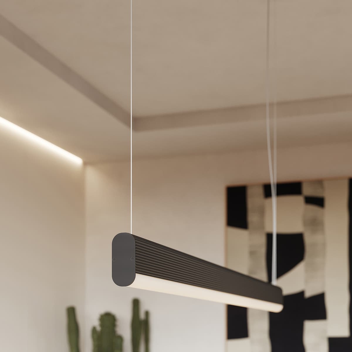 Pendant lamp FARGE black, Thoro - 310216