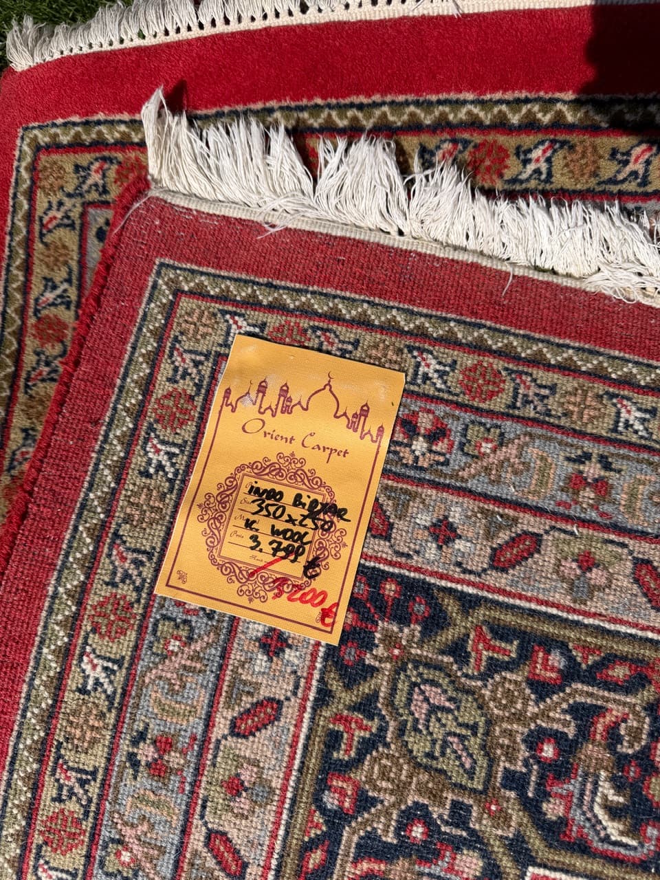 Rug Indo Bidjar 350x250 cm, multicolor wool, India - 309661