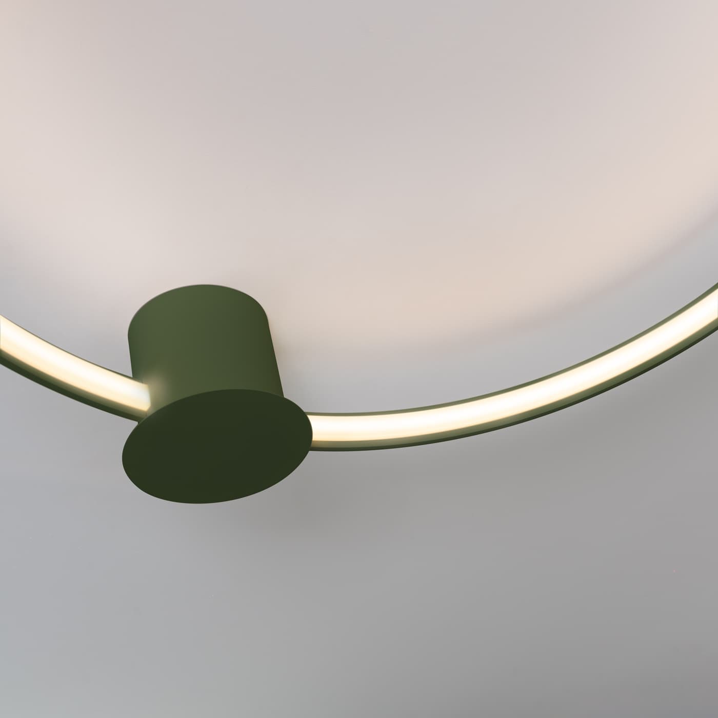 Plafon RIO 78 cm, zielony oliwkowy, Thoro - 310098