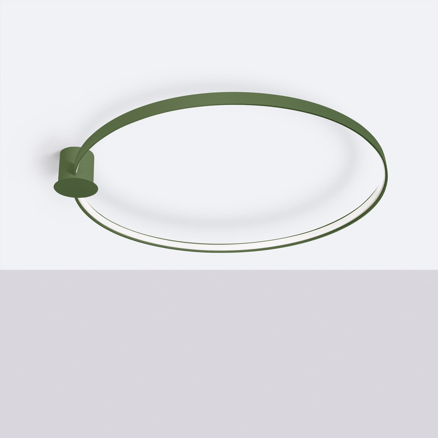 Plafon RIO 110 cm, zielony oliwkowy, Thoro - 310082