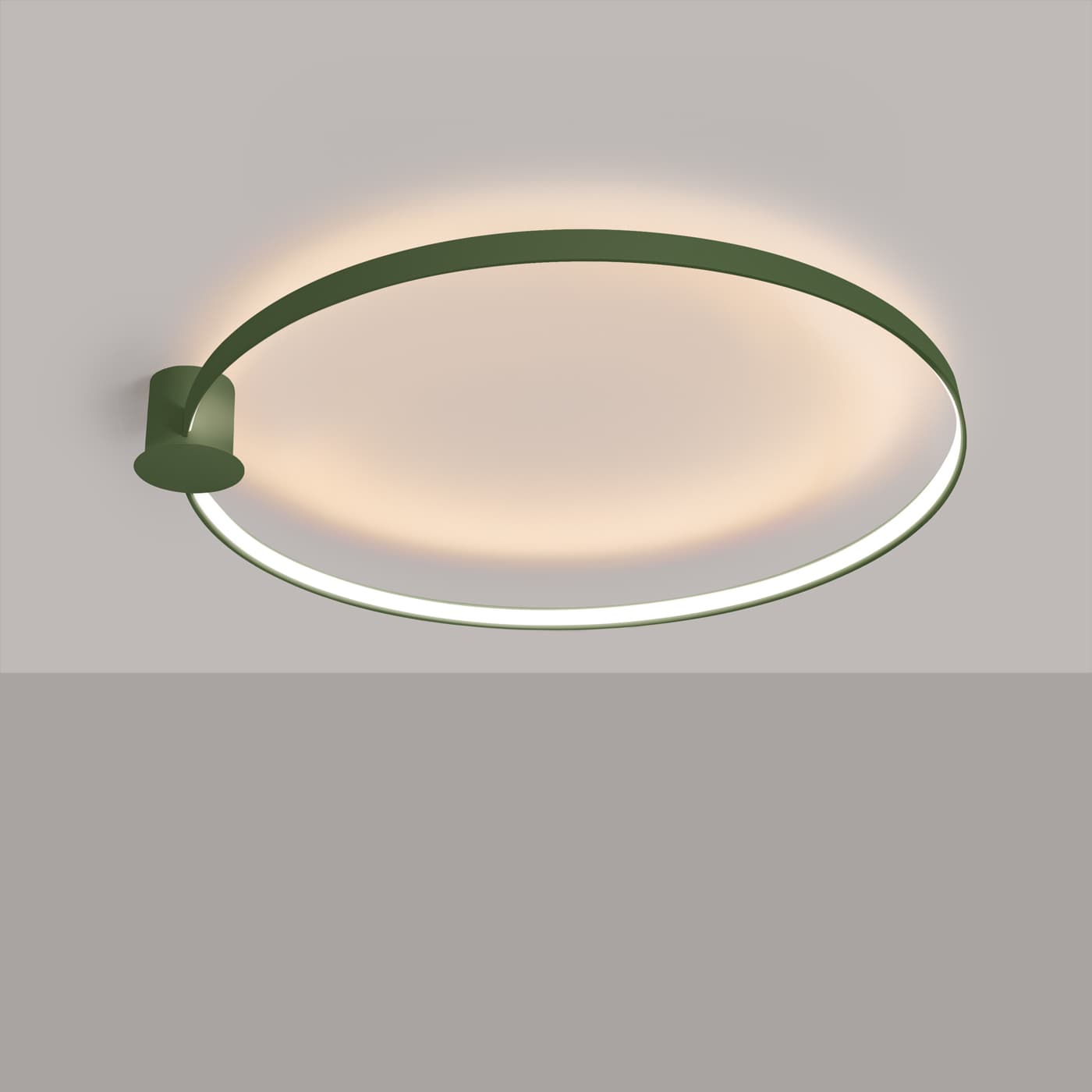 Plafon RIO 110 cm, zielony oliwkowy, Thoro - 310084