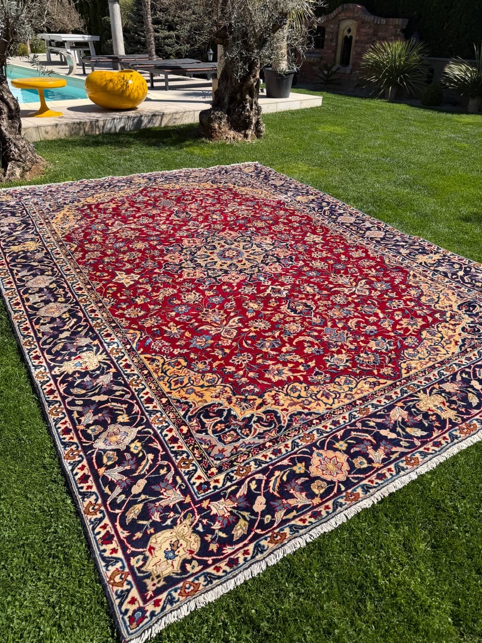 Rug Keshan 400x300 cm, red, wool, Iran - 309676