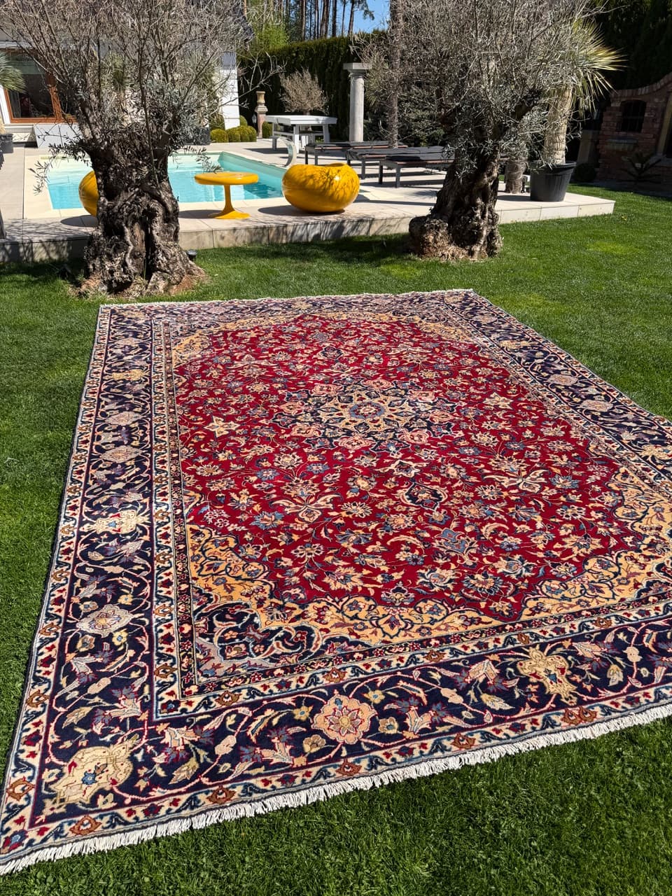 Rug Keshan 400x300 cm, red, wool, Iran - 309675