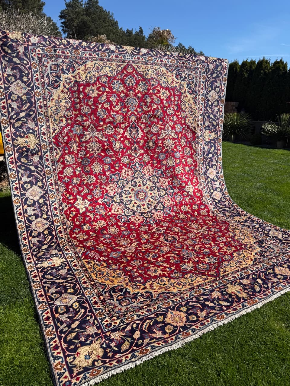 Rug Keshan 400x300 cm, red, wool, Iran - 309668