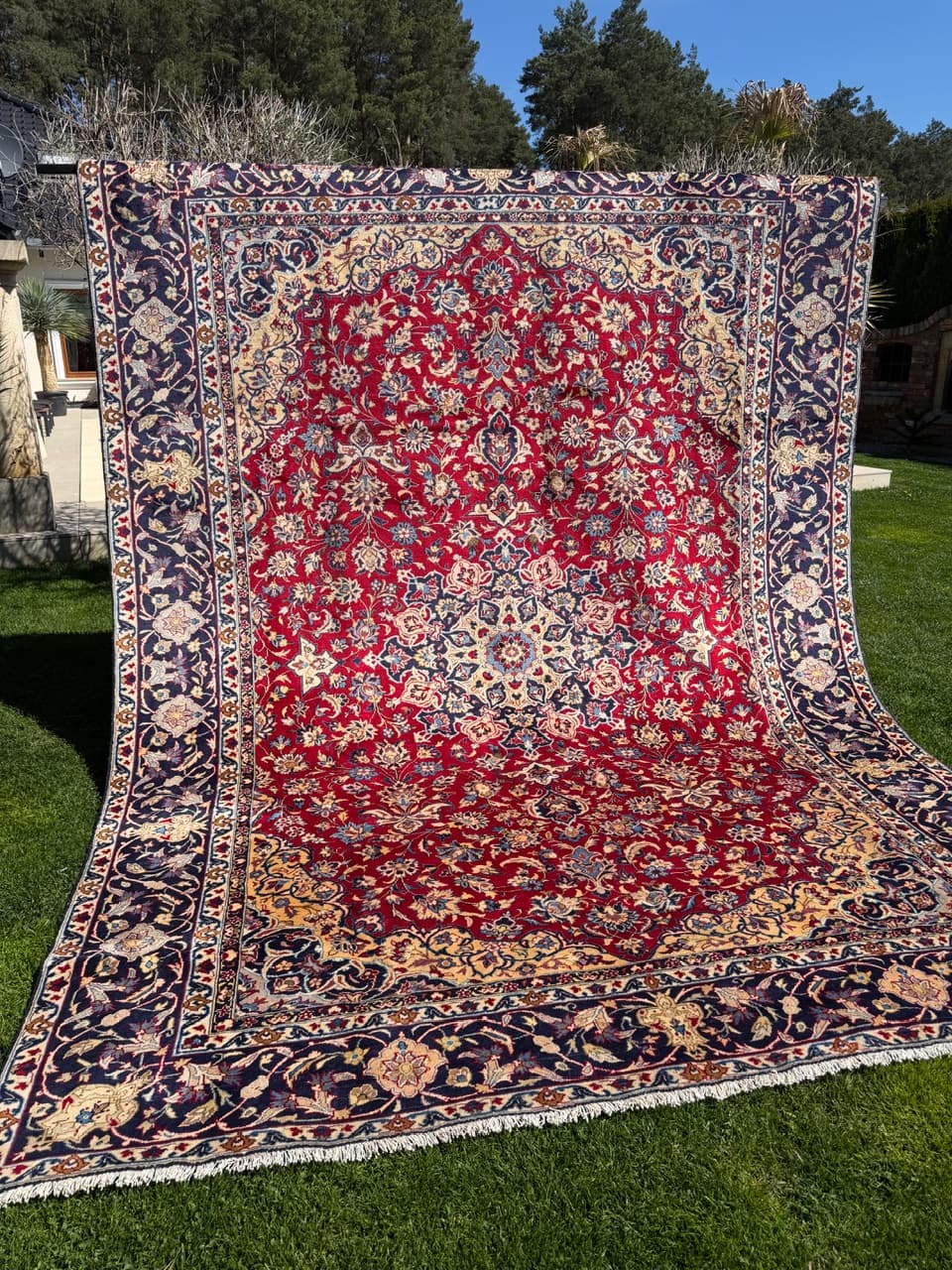 Rug Keshan 400x300 cm, red, wool, Iran - 309667