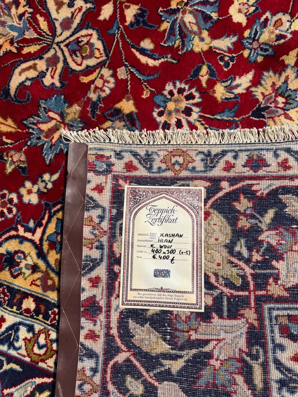 Rug Keshan 400x300 cm, red, wool, Iran - 309674