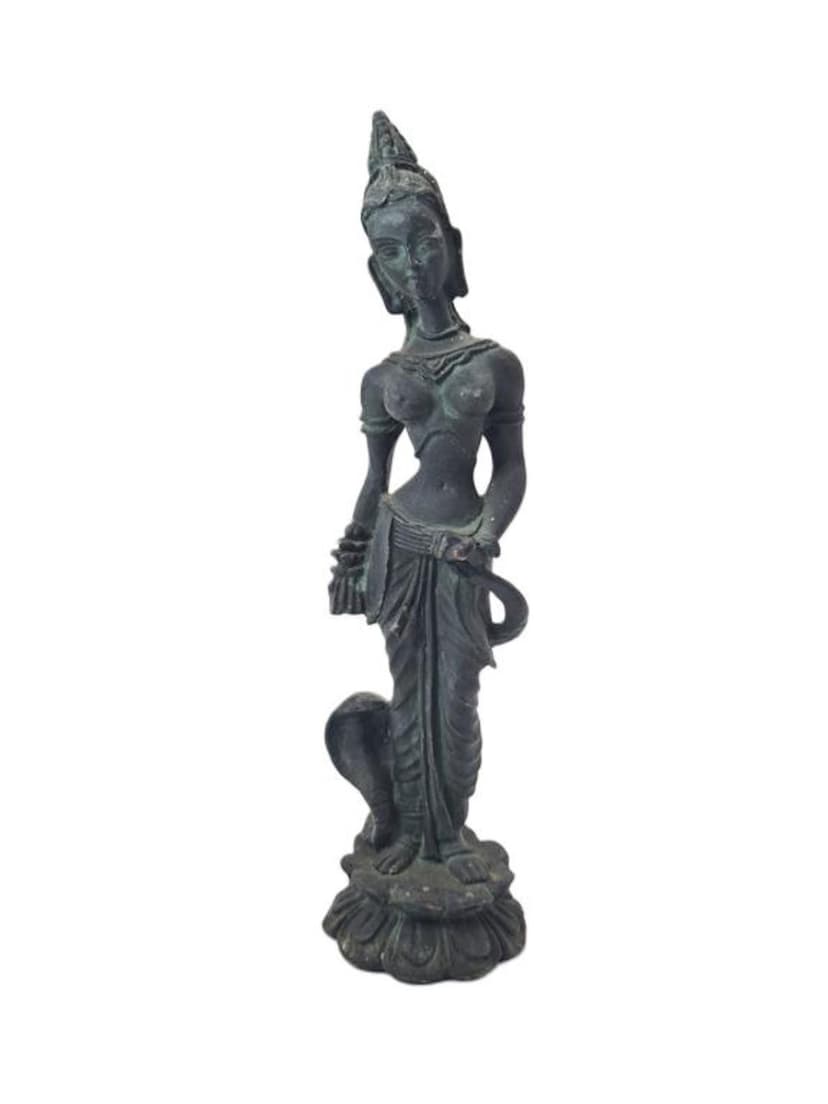 Sculpture Temple Dancer, patinated bronze, Southeast Asia, 1970s
