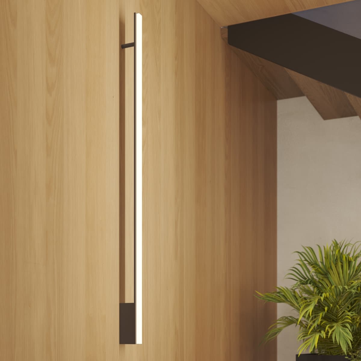 Kinkiet LAGOM 90 cm, czarny, Thoro - 309841