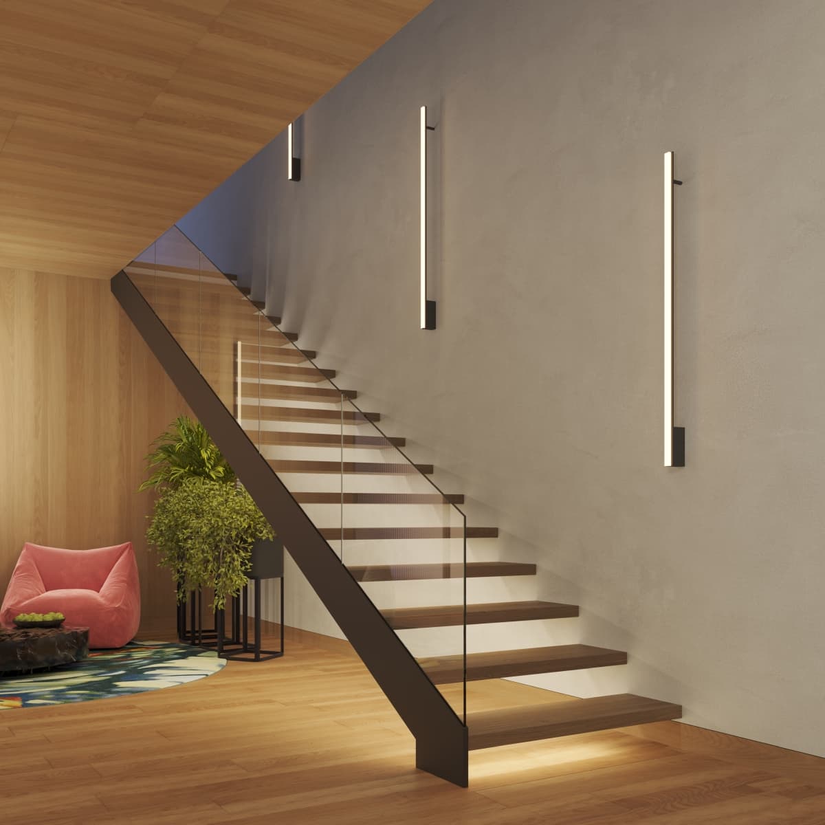 Kinkiet LAGOM 150 cm, czarny, Thoro - 309820